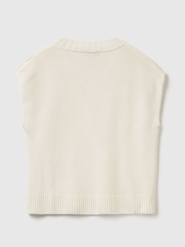 S/L V NECK SWEATER Women image number 6